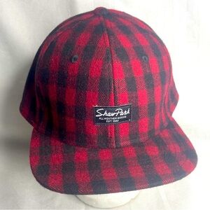 Shaw Park All Weather Goods Wool Flannel Hat SnapBack Baseball Cap Hunters Plaid